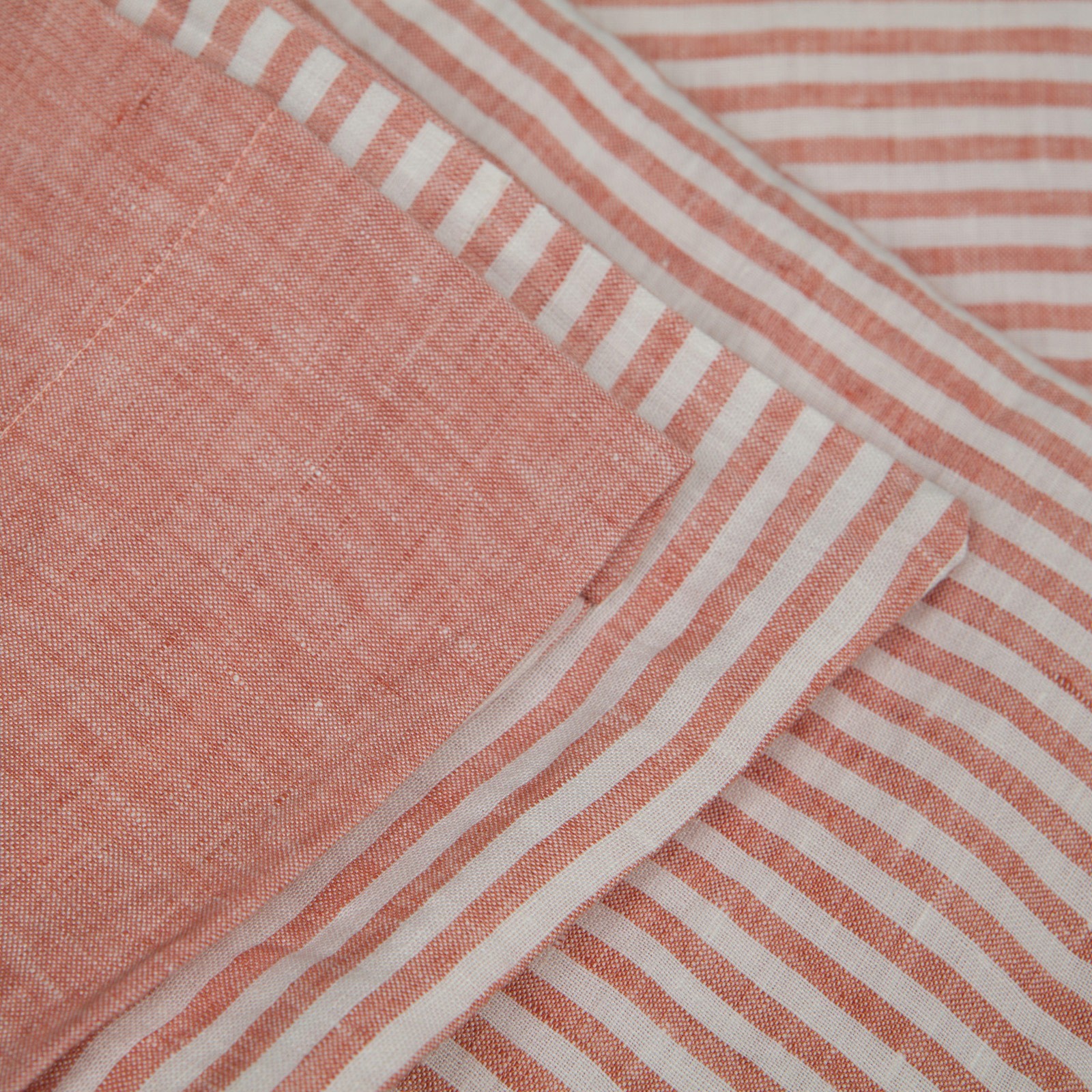 Double Bed Linen Striped Sheet Parure Vintage Mazzoni Casa