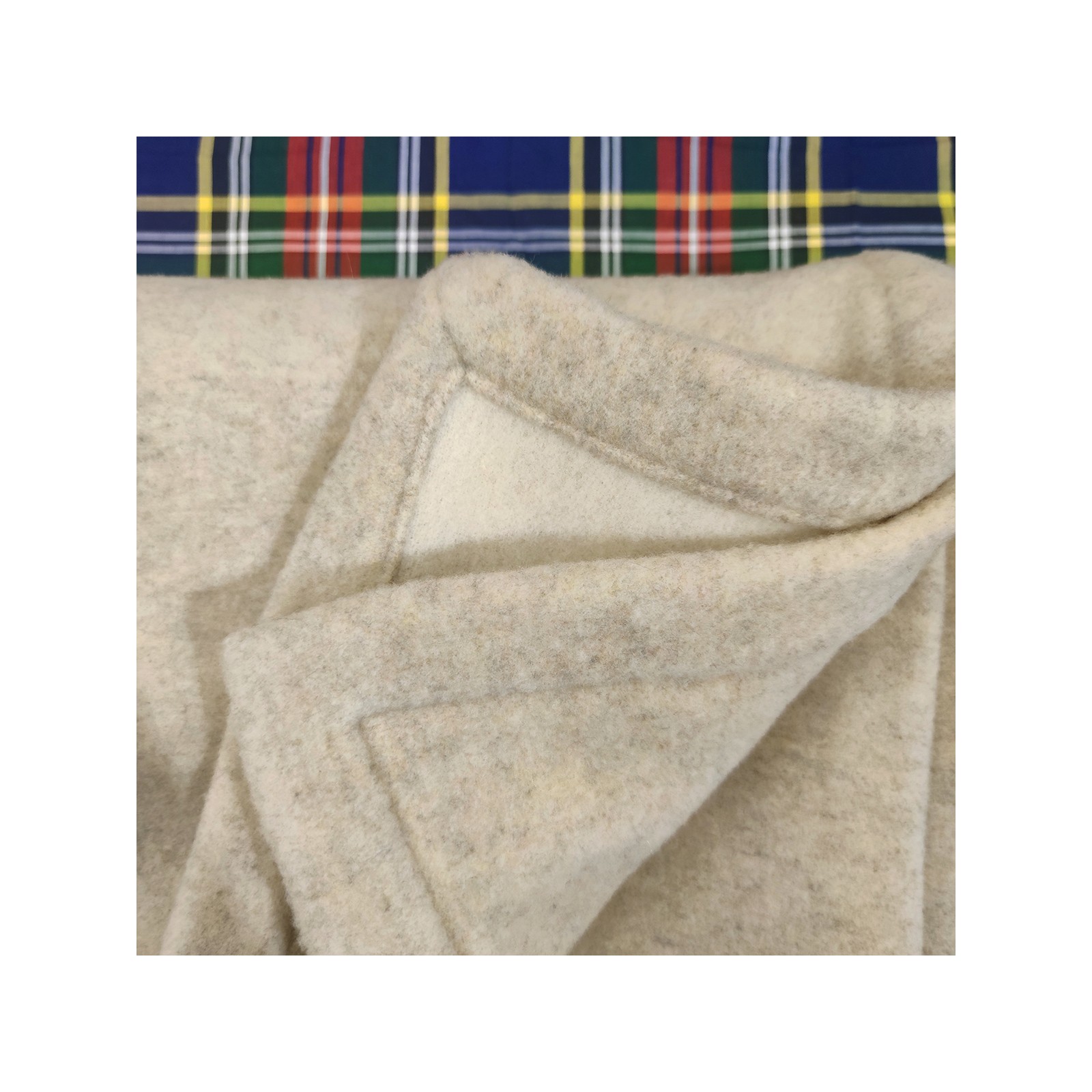 Coperta in pura lana merinos, 250 x 200 cm, con marchio di lana